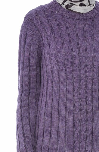 Tricot Long Dress Purple 1920-09