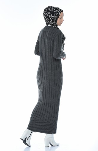 Tricot Long Dress Anthracite 1920-11