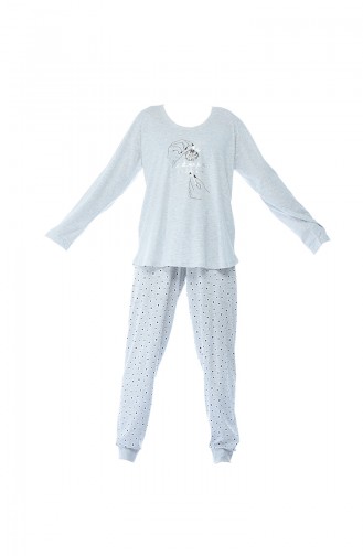 Grau Pyjama 903026-02