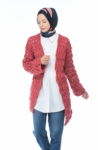 Rosa Strickjacke 7300-05