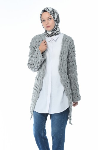 Gilet Tricot 7300-14 Gris Clair 7300-14