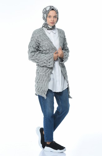 Light Gray Cardigans 7300-14