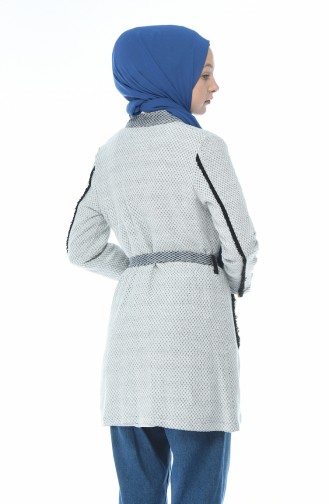 Gilet Hivernal 1541-01 Blanc İndigo 1541-01