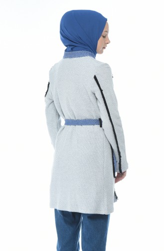 Gilet Hivernal 1541-02 Blanc Bleu 1541-02