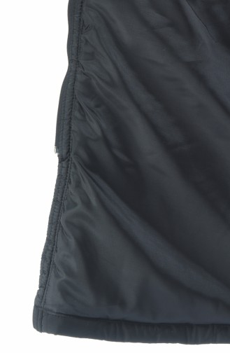 معطف طويل أسود 505719-06