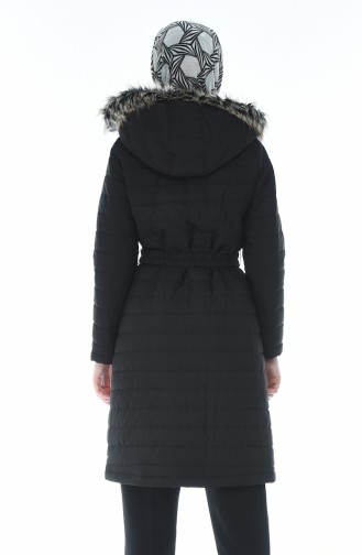 Lined Quilted Coat Black 509503-04