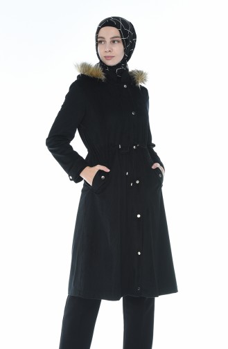 Fur Velvet Coat Black 5126-05