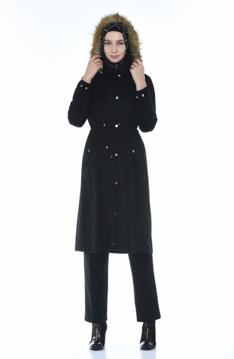 Fur Velvet Coat Black 5126-05