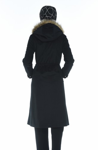 Fur Velvet Coat Black 5126-05