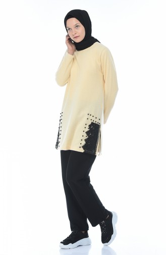 Beige Sweater 15353-01