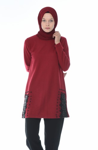 Claret red Trui 1553-02