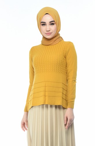 Tricot Sweater Mustard color 10011-09