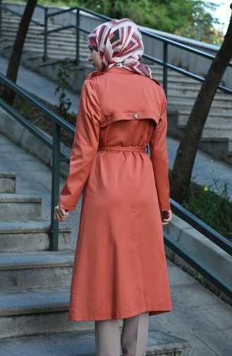 Brick Red Trenchcoat 4035-04