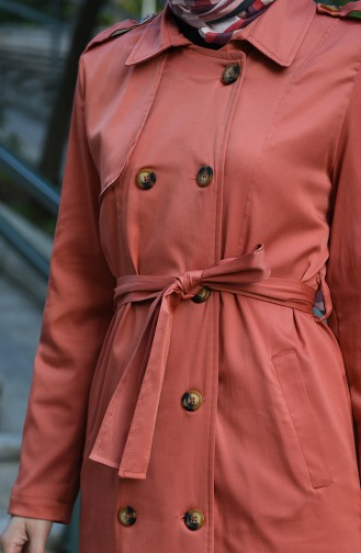 Brick Red Trenchcoat 4035-04