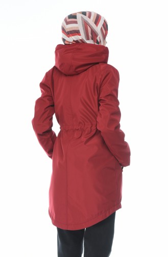 معطف أحمر كلاريت 5023-01