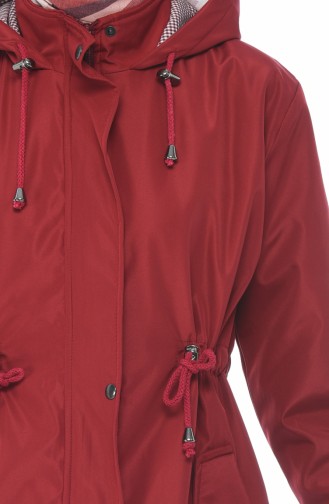 معطف أحمر كلاريت 5023-01
