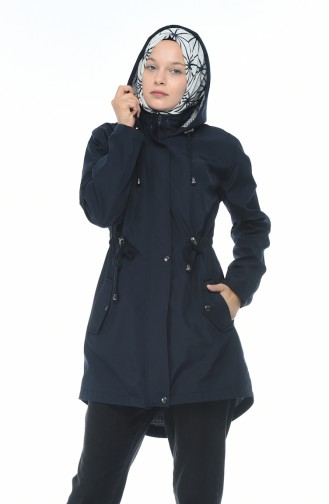 Navy Blue Winter Coat 5023-03