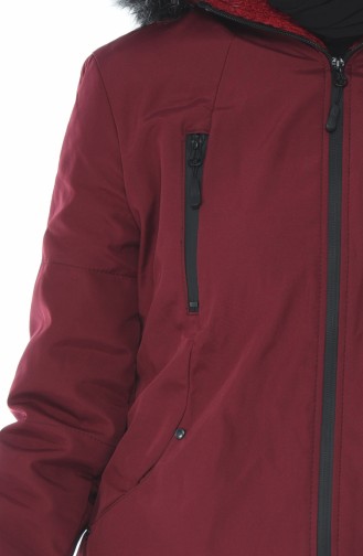 Claret Red Winter Coat 1572-01