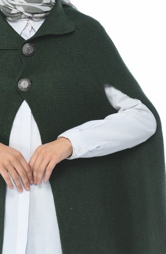 Smaragdgrün Poncho 7301-09