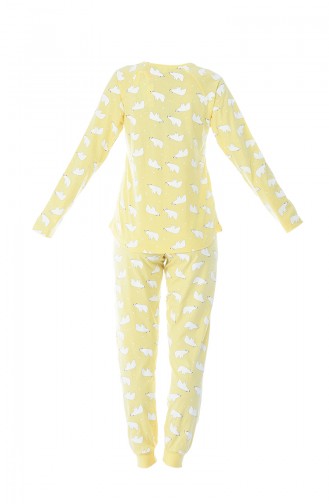 Ensemble Pyjama Pour Femme 712247-01 Jaune 712247-01