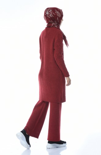 Tricot Tunic Trousers Double Set Bordeaux 1912-11