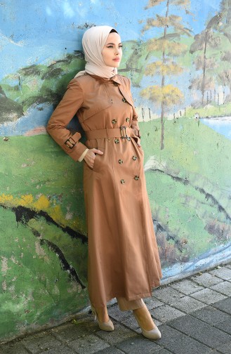 Cinnamon Trench Coats Models 6714-01