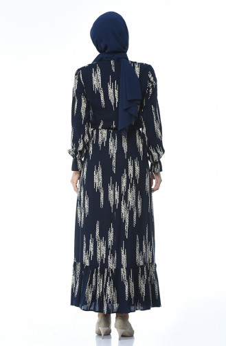 Robe Hijab Bleu Marine 2010-01