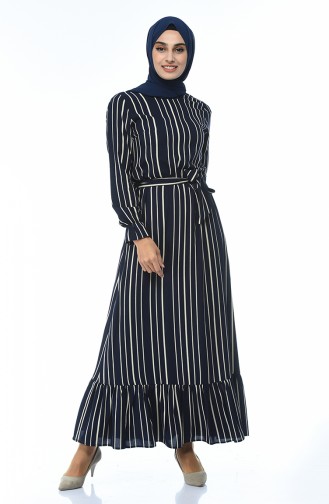 Navy Blue İslamitische Jurk 2011-01