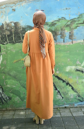 Biscuit Hijab Dress 5037-07