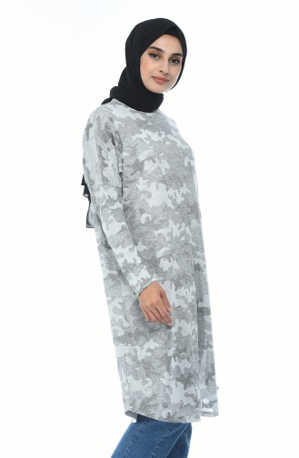 Patterned Tunic Gray 7930-01