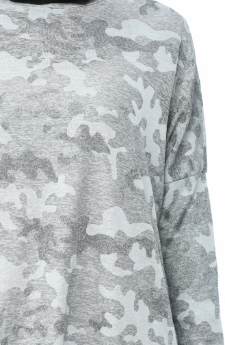 Patterned Tunic Gray 7930-01