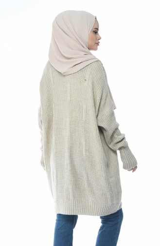 Tricot Bat Sleeve Tunic Beige 1925-10