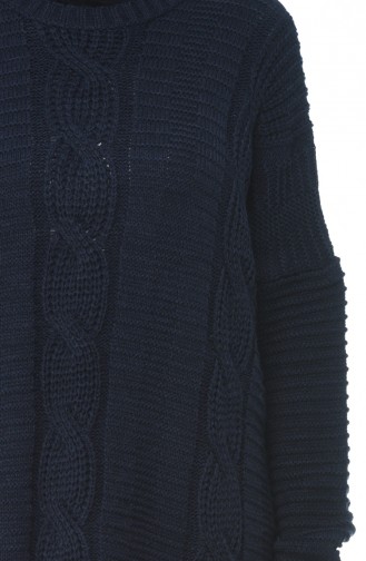 Tricot Knitting Pattern Tunic Navy Blue 1926-01