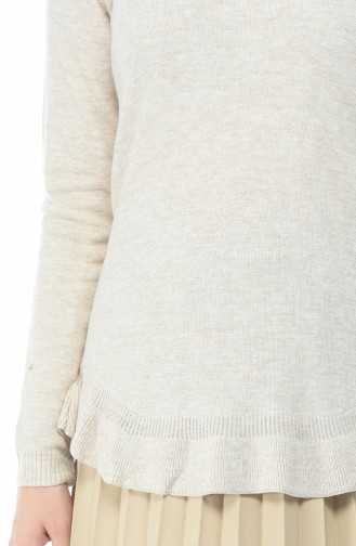 Tricot Plain Sweater Beige 1954-10