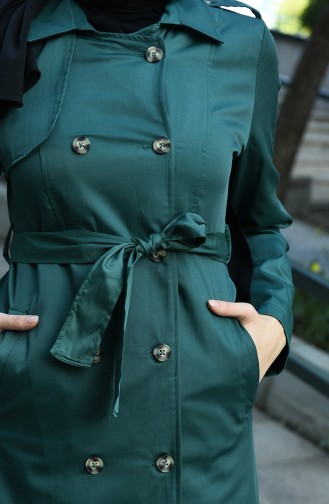 Emerald Green Trenchcoat 4035-03