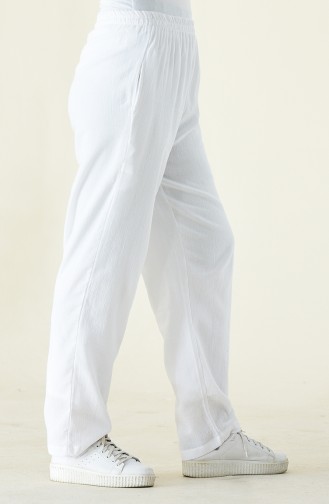 Pantalon Large 14007-03 Blanc 14007-03