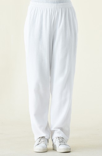 Pantalon Large 14007-03 Blanc 14007-03