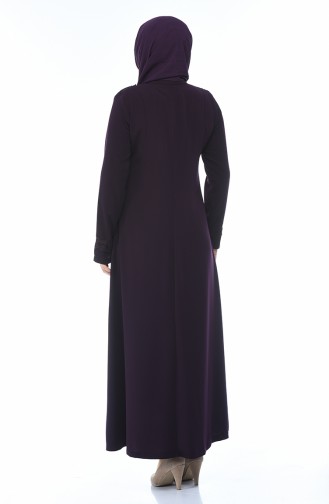 Lace Abaya Purple 5001A-03