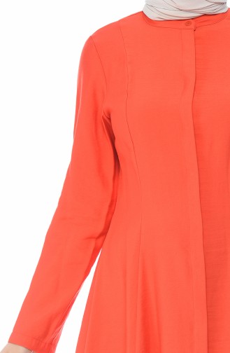 Chemise a Boutons Caché 1201-01 Corail 1201-01