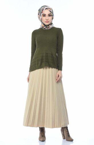 Tricot Sweater Khaki 10011-03