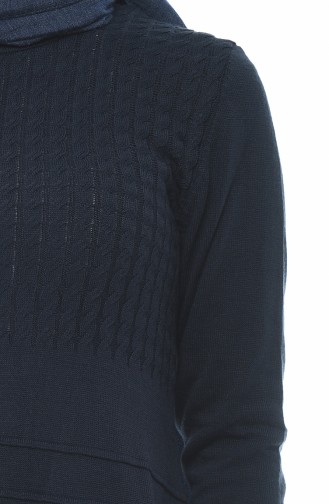 Tricot Sweater Navy Blue 10011-08