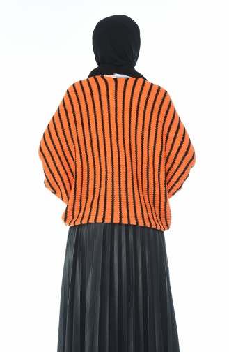 Pull Tricot a Rayures 1952-08 Orange 1952-08