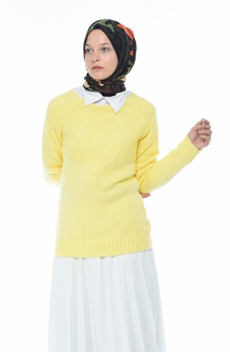 Pull Tricot 8021-01 Jaune 8021-01