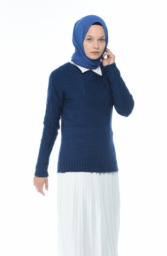 Tricot Sweater Navy Blue 8021-02