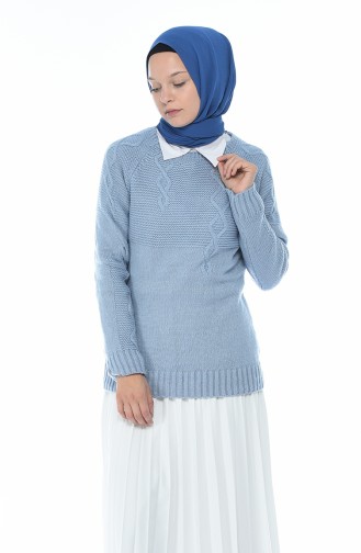 Trikot Pullover 8021-04 Blau 8021-04