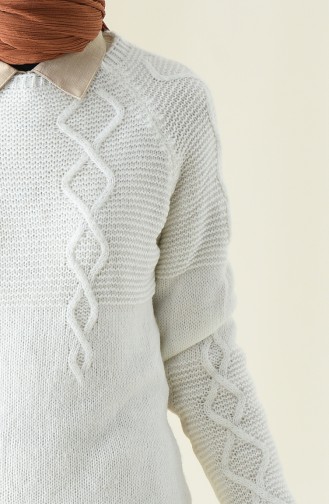 Tricot Sweater Ecru 8021-06