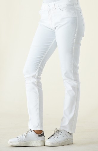 Pantalon Blanc 17059-02