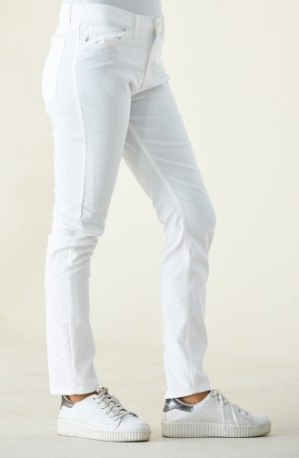 Pantalon Blanc 17059-02