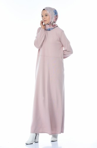 Powder Hijab Dress 4134-03
