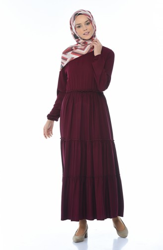Robe Hijab Plum Foncé 1203-05